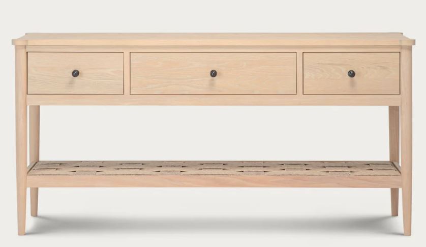 Frome Oak Console Table, Natural Oak