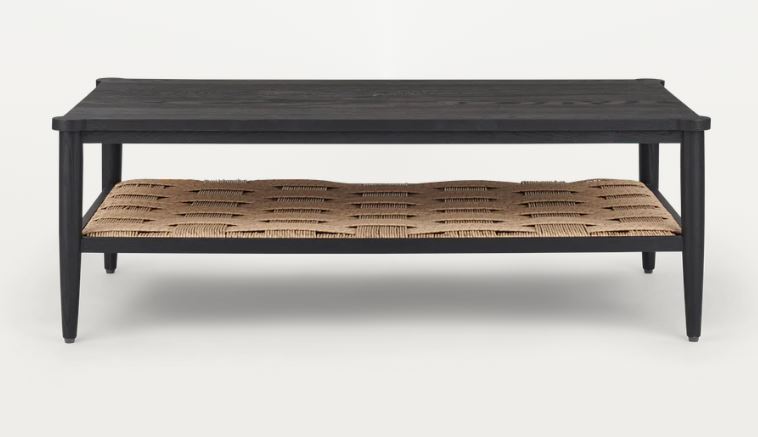 Frome Oak Coffee Table, Warm Black