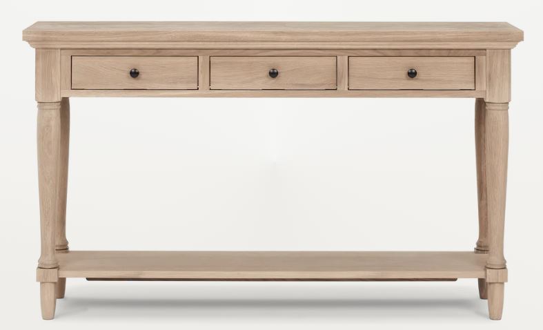 Henley Oak Console Table with Drawers