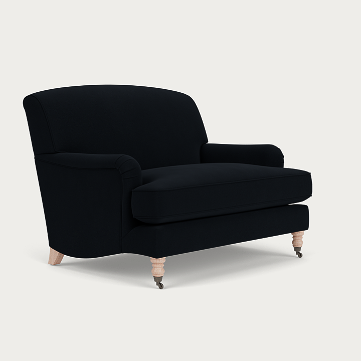 OLIVIA LOVESEAT IN ISLA SWALLOW VELVET