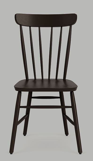 Wardley Dining Chair, Painted Warm Black ( 6 available)